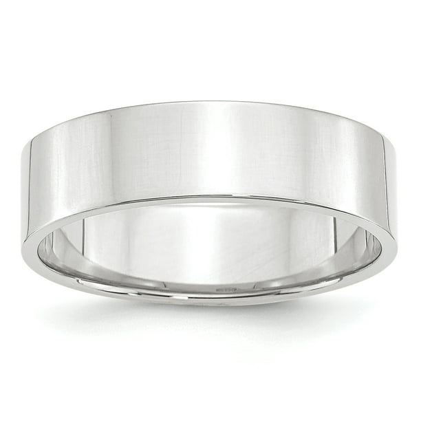 10K White Gold 6mm Light Weight Comfort Fit Band Ring Size 4 to 14 10K White Gold 6mm Light Weight Comfort Fit Band Ring Size 4 to 14